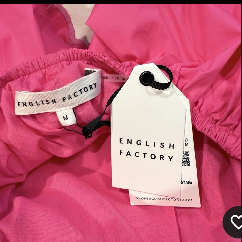 English Factory Fuchsia Scallop Dress - Picture 2 of 2